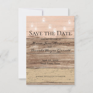 Rustic Pink Wood en Lantern