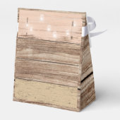 Rustic Pink Wood en Lantern Bedankdoosjes (Achterkant)