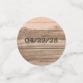 Rustic Pink Wood en Lantern Confetti (Kleine voorkant)