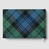 Rustic Plaid Campbell Custom Wedding Tartan Gastenboek (Achterkant)