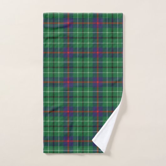 Rustic Plaid Check Duncan Tartan Bad Handdoek (Handdoek)