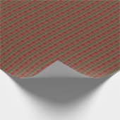 "Rustic Plaid Elegance" Patroon Cadeaupapier (Hoek)