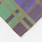 "Rustic Plaid Elegance" Patroon Fleece Deken (Hoek)