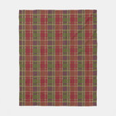 "Rustic Plaid Elegance" Patroon Fleece Deken (Voorkant)