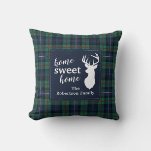 Rustic Plaid Feestdagen Robertson Family Tartan Kussen