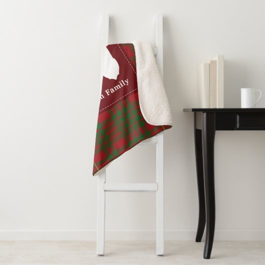 Rustic Plaid Home Sweet Tartan Sherpa Deken (In situ)