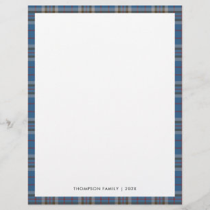 Rustic Plaid Tartan Elegant Briefhoofd