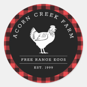 Rustic Plays Family Boerderij Chicken Labels