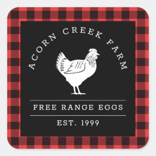 Rustic Plays Family Boerderij Chicken Labels