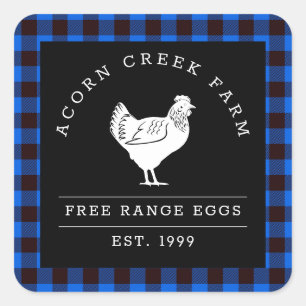 Rustic Plays Family Boerderij Chicken Labels