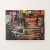 Rustic Porch Flowers Bicycle Legpuzzel (Horizontaal)