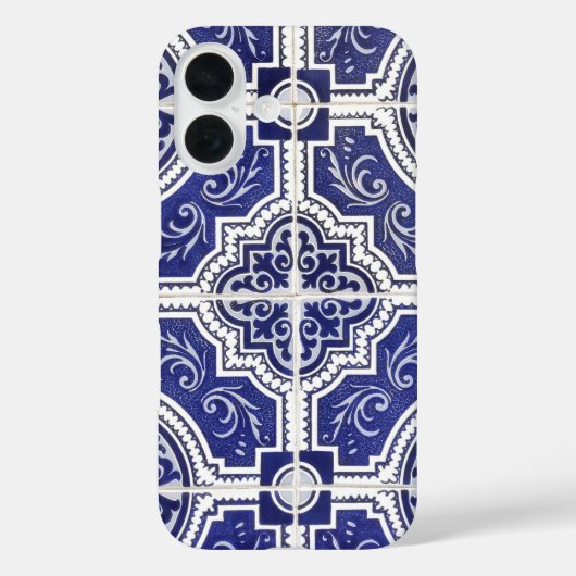 Rustic  Portugees Tiles Pattern - Azulejo Case-Mate iPhone Case (Achterkant)