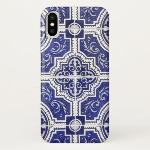Rustic  Portugees Tiles Pattern - Azulejo iPhone X Hoesje