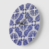 Rustic Portugees Tiles Pattern - Azulejo Grote Klok (Hoek)