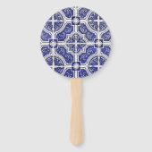 Rustic Portugees Tiles Pattern - Azulejo Handwaaier (Achterkant)