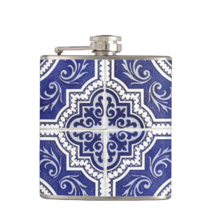 Rustic  Portugees Tiles Pattern - Azulejo Heupfles