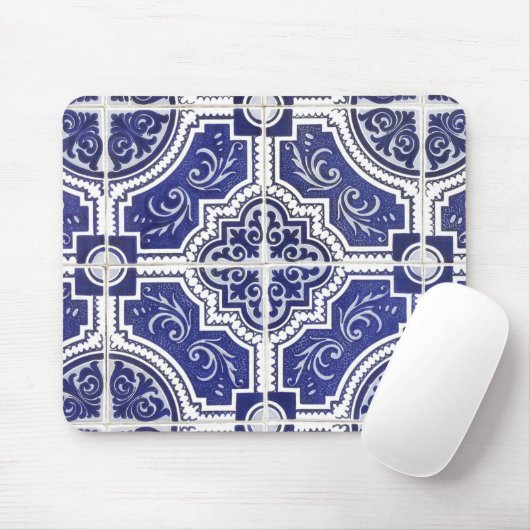 Rustic  Portugees Tiles Pattern - Azulejo Muismat (Met muis)