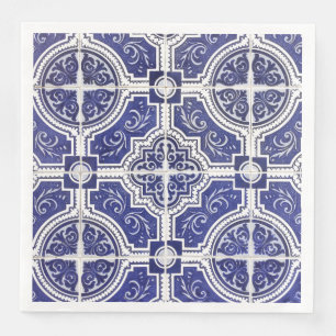 Rustic  Portugees Tiles Pattern - Azulejo Servet