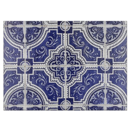 Rustic  Portugees Tiles Pattern - Azulejo Snijplank (Voorkant)