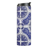 Rustic  Portugees Tiles Pattern - Azulejo Thermosbeker (Gedraaid links)