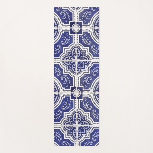 Rustic  Portugees Tiles Pattern - Azulejo Yogamat (Voorkant)