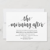 Rustic Post Mariage Brunch Invitation Card (Devant)