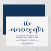 Rustic Post Mariage Brunch Invitation Card (Devant / Derrière)