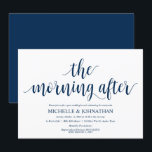 Rustic Post Mariage Brunch Invitation Card<br><div class="desc">Planifier un brunch avec les jeunes mariés le lendemain du mariage ? Invités Invitations avec cette calligraphie rustique design thème Post Mariage Brunch Invitation Card. 
Ajoutez les détails de votre brunch en caractères noirs correspondants / lettrage.

#TeeshaDerrick</div>