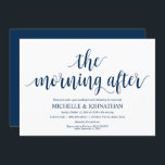 Rustic Post Mariage Brunch Invitation Card<br><div class="desc">Planifier un brunch avec les jeunes mariés le lendemain du mariage ? Invités Invitations avec cette calligraphie rustique design thème Post Mariage Brunch Invitation Card. 
Ajoutez les détails de votre brunch en caractères noirs correspondants / lettrage.

#TeeshaDerrick</div>