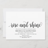 Rustic Post Mariage Brunch Invitation Card (Devant)