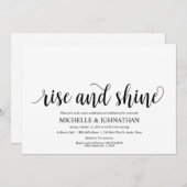 Rustic Post Mariage Brunch Invitation Card (Devant / Derrière)