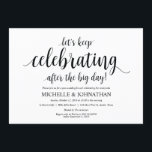 Rustic Post Mariage Brunch Invitation Card<br><div class="desc">Planifier un brunch avec les jeunes mariés le lendemain du mariage ? Invités Invitations avec cette calligraphie rustique design thème Post Mariage Brunch Invitation Card. Ajoutez les détails de votre brunch en caractères noirs correspondants / lettrage. #TeeshaDerrick</div>