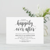 Rustic Post Mariage Brunch Invitation Card (Debout devant)