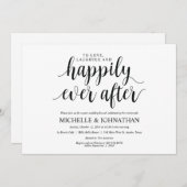 Rustic Post Mariage Brunch Invitation Card (Devant / Derrière)