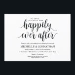 Rustic Post Mariage Brunch Invitation Card<br><div class="desc">Planifier un brunch avec les jeunes mariés le lendemain du mariage ? Invités Invitations avec cette calligraphie rustique design thème Post Mariage Brunch Invitation Card. Ajoutez les détails de votre brunch en caractères noirs correspondants / lettrage. #TeeshaDerrick</div>