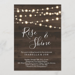 Rustic Post Wedding Brunch Morning After Kaart