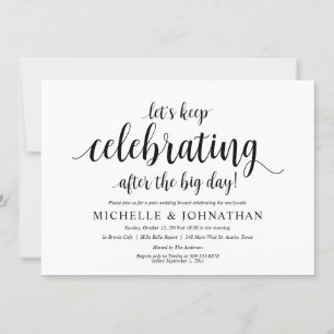 Rustic Post Wedding Brunch Uitnodiging Kaart