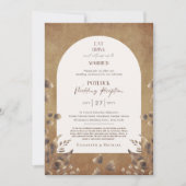 Rustic POTLUCK Wedding Reception Sjabloon Invite F Kaart (Voorkant)