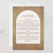 Rustic POTLUCK Wedding Reception Sjabloon Invite F Kaart (Achterkant)