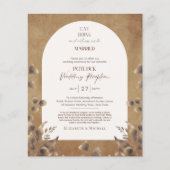 Rustic POTLUCK Wedding Reception Sjabloon nodigt u Flyer (Voorkant)