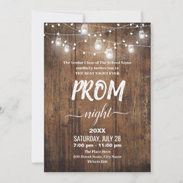 Rustic Prom Uitnodiging