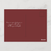 Rustic Pset Merry-Briefkaart voor kerstfoto's Briefkaart (Achterkant)