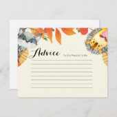 Rustic Pumpkin Animal Advice Kaart Baby shower (Voorkant / Achterkant)