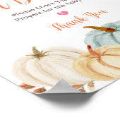 Rustic Pumpkin Floral Prayers for Baby Sign Poster (Hoek)