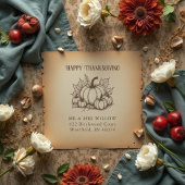 Rustic Pumpkin Harvest Arrangement Fall Rubberstempel