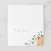 Rustic Pumpkin Herfst Thanksgiving (Buitenkant ongevouwen)