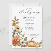 Rustic Pumpkin Thanksgiving Innodiging Kaart (Voorkant)