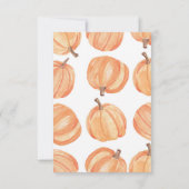 Rustic Pumpkin Wedding Hartelijk dank Verloving Kaart (Achterkant)