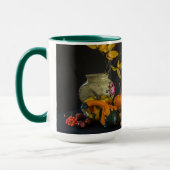 Rustic Pumpkins Gourds Vase Photo Thanksgiving Mok (Links)