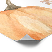 Rustic Pumpkins Herfst Baby shower Welkom Poster (Hoek)